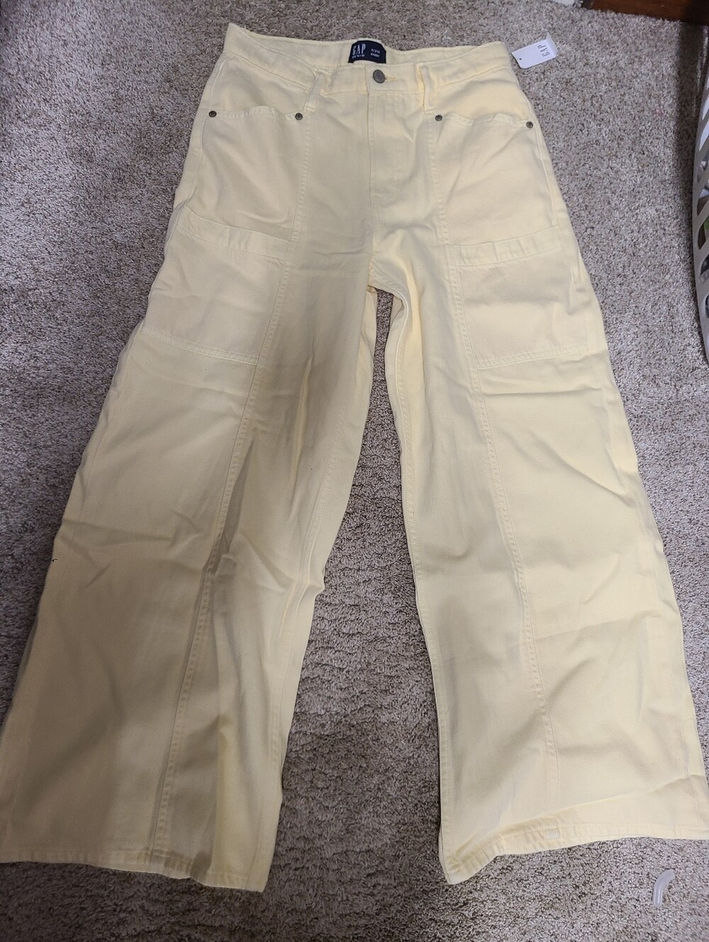 Gap Super Soft Mid Rise Baggy Utility Jeans - Picture 2 of 7